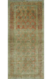Semi Antique Orvin Rust/Green Runner, 3'6" x 7'8"