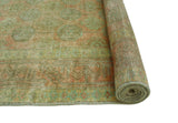 Semi Antique Orvin Rust/Green Runner, 3'6" x 7'8"