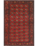 Vintage Diya Red/Charcoal Rug, 3'10" x 5'9"