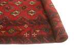 Vintage Diya Red/Charcoal Rug, 3'10" x 5'9"