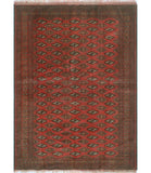 Semi Antique Aleidis Red/Charcoal Rug, 3'9" x 5'3"
