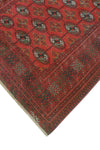 Balochi Rehoie Red/Charcoal Rug, 4'6" x 6'1"