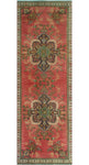 Fine VTG Gulmira Red/Ivory Runner, 3'0" x 9'4"