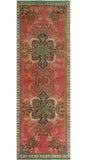 Fine VTG Gulmira Red/Ivory Runner, 3'0" x 9'4"