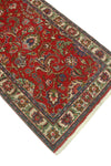 Fine VTG Jumoke Red/Beige Runner, 3'0" x 12'5"