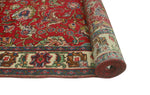 Fine VTG Jumoke Red/Beige Runner, 3'0" x 12'5"