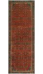 Fine VTG Arialda Rust/Charcoal Runner, 3'6" x 9'8"