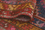 Fine VTG Delcy Red/Beige Runner, 3'10" x 10'2"