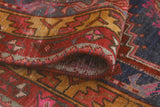 Fine VTG Delcy Red/Beige Runner, 3'10" x 10'2"