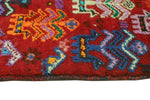 Fine VTG Aelfwine Red/Gold Runner, 1'10" x 1'7"
