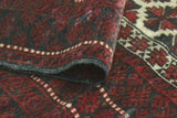 Balochi Bill Ivory/Charcoal Rug, 3'1" x 4'1"