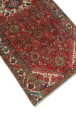 Fine VTG Mark Red/Ivory Runner, 3'9" x 8'10"