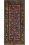 Fine VTG Habiba Blue/Brown Runner, 3'3" x 7'2"