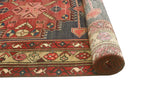 Fine VTG Kowkab Navy/Beige Runner, 3'4" x 10'7"