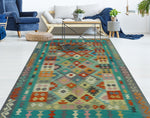 Sangat Kashan Blue/Grey Rug, 6'4" x 9'8"