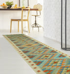 Sangat Adamson Orange/Beige Runner, 2'8" x 15'10"