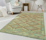 Sangat Ardene Rust/Grey Rug, 4'2" x 5'3"