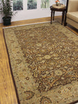 Wali Kaoutar Drk. Brown/Beige Rug, 5'11" x 8'11"