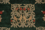 Peshawar Faridun Green/Green Rug, 6'1" x 8'9"