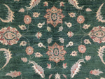 Peshawar Barclay Green/Ivory Rug, 8'1" x 9'3"