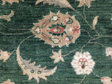 Peshawar Barclay Green/Ivory Rug, 8'1" x 9'3"