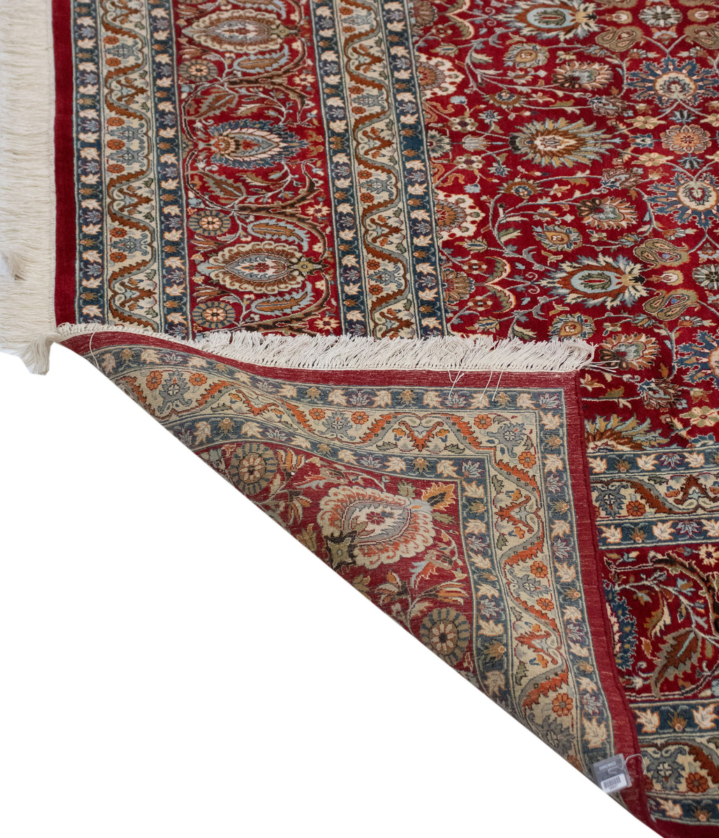 Wali Remingto Red/Teal Green Rug, 8'11