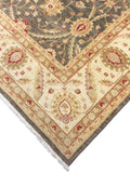 Peshawar Jangul Grey/Ivory Rug, 10'0" x 13'9"