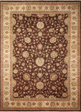 Peshawar Janiya Chocolate/Ivory Rug, 9'11" x 13'9"