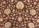 Peshawar Janiya Chocolate/Ivory Rug, 9'11" x 13'9"