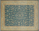 Sun-Faded Huxley Teal Blue/Ivory Rug, 8'0" x 9'9"