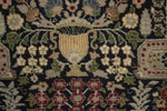 Wali Olivia Black/Green Rug, 8'9" x 11'9"