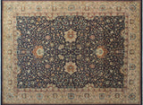 Versailles Kashan Blue/Ivory Rug, 9'2" x 12'0"