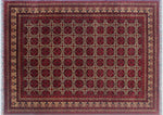 Khamyab Kuzey Red/Black Rug, 8'4" x 11'1"