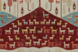 Aria Benjy Ivory/Red Rug, 8'11" x 11'7"