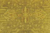 Overdyed Atiqullah Gold/Rust Rug, 8'10" x 12'1"