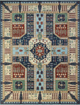 Aria Haseena Blue/Ivory Rug, 9'0" x 12'3"