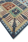 Aria Haseena Blue/Ivory Rug, 9'0" x 12'3"