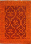 Overdyed Alcott Orange/ Rug, 5'5" x 7'6"