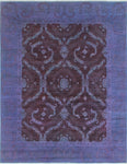 Overdyed Farzad Purple/Drk. Red Rug, 7'10" x 9'9"