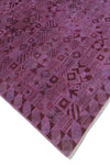 Overdyed Dannia Purple/Burgundy Rug, 8'3" x 10'9"