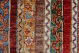 Khurgeen Braw)eigh Blue/Rust Rug, 5'8" x 7'10"