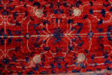 Aria Sawyere Blue/Rust Rug, 9'3" x 12'2"