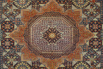 Mamlouk Amber Blue/Gold Rug, 8'11" x 11'5"