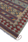 Sangat Bradig Ivory/Blue Rug, 6'6" x 10'7"