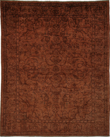 Overdyed Walker Brown/Chocolate Rug, 8'8" x 11'2"