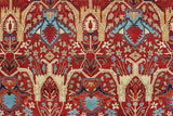 Aria Brainard Rusty-Red/Blue Rug, 9'11" x 13'9"