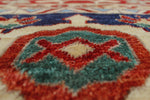 Aria Brainard Rusty-Red/Blue Rug, 9'11" x 13'9"