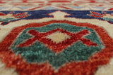 Aria Brainard Rusty-Red/Blue Rug, 9'11" x 13'9"