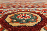 Aria Percival Blue/Red Rug, 8'2" x 9'11"
