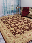 Peshawar Zouhair Rust/Ivory Rug, 9'0" x 11'11"